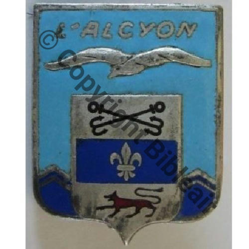ALCYON  TORPILLEUR L.ALCYON 1929.54 ANCRES NOIRES  A.AUGIS ST.BARTH LYON Src.lacolo 42EurInv 